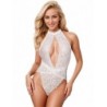 953867 Baltas nėriniuotas bodis L/Xl