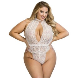 953867 Čipkované body biele L/Xl