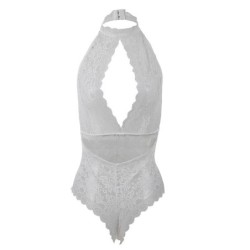 953867 Mežģīņu Bodijs Balts L/Xl