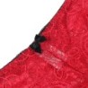 953898 Set 3 Piese Dantelă Și Satin Roșu S/M