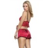 953904 Set 3 Stuks Kant En Satijn Rood L/Xl