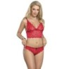953904 Set 3 Stuks Kant En Satijn Rood L/Xl