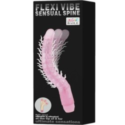 Flexi Vibe Sensual Spine Bendable Vibrating Dildo Лилав 23.5 см