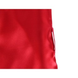 954017 Čipkasta spavaćica s otvorenim leđima + Crveno/crne tange S/M