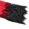 954024 Csipkés Hálóing Áttetsző Hátrésszel + Piros/Fekete Tangabugyi L/Xl