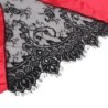 954024 Krajková košilka s průhlednými zády + Tanga červeno-černá L/Xl
