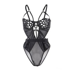 954055 Body Sexy De Renda Preto S/M