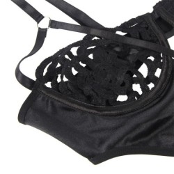 954055 Body Szexi Fekete Csipke S/M