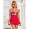 954130 Babydoll mit rotem Blumendesign L/Xl