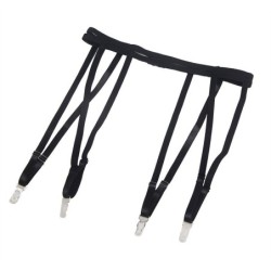 954147 Body Z Pasem Do Pończoch Czarne S/M