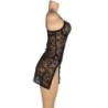 954185 Babydoll De Renda Com Alças Ajustáveis Preto S/M
