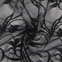 954185 Nuisette en Dentelle à Bretelles Réglables Noir S/M