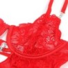 954208 Babydoll De Encaje Con Tirantes Ajustables Rojo S/M