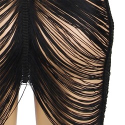954239 Suknelė Su Juostelėmis + Stringai Juoda L/Xl