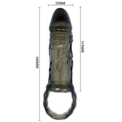 Capa Extensora Peniana Com Alça Para Testículos 11.5 Cm