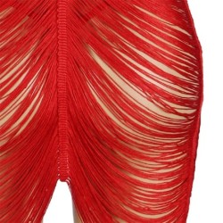 954253 Robe à Franges + String Rouge L/Xl