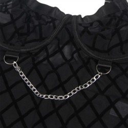 954277 Kūno Apranga Su Grandinėlėmis + Kojų Apraišai Juoda L/Xl