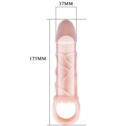Gaine Extensible Pénis Avec Strap Pour Testicules 13.5 Cm
