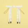 954291 Body Con Catene + Reggicalze Bianco L/Xl
