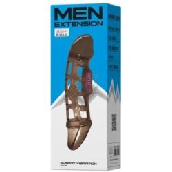 Capa Extensora Peniana Com Vibração e Strap 13.5 Cm