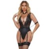 954383 Body Sexy Con Reggicalze Nero S/M