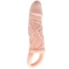 Gaine Pénienne Extensible Avec Vibration Et Sangle Pour Testicules 13.5 Cm