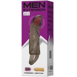 Gaine Pénienne Extensible Avec Vibration Et Sangle Pour Testicules 13.5 Cm