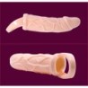 Gaine Pénienne Extensible Avec Vibration Et Sangle Pour Testicules 13.5 Cm