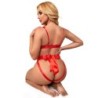 954468 Body Szexi Áttetsző Piros Masnival S/M