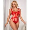 954468 Body Szexi Áttetsző Piros Masnival S/M