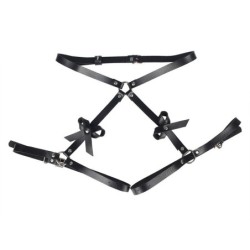 Seleharness Talje Og Ben Læder Sort One Size