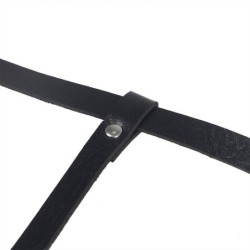 Arnés De Cuerpo Cuero Negro Talla Única