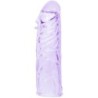 Paarse Siliconen Penis Sleeve Aanpasbaar 13 Cm