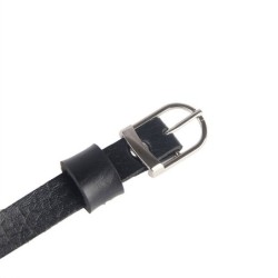 Uprząż na Piersi Łańcuchy Skóra Czarna Rozmiar Uniwersalny