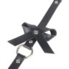 Harnais De Jambe Chaîne Cuir Noir Taille Unique