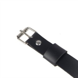 Bein Harness Kette Schwarzes Leder Einheitsgröße