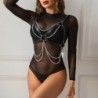 Harnais Soutien-gorge Détail Chaînes Taille Unique