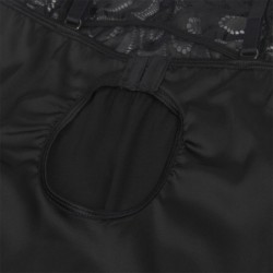 Babydoll su gėlių raštu, juoda krūtinė L/Xl