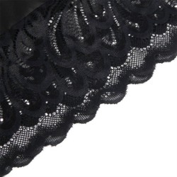 Babydoll z Kwiatowym Nadrukiem Czarne Piersi S/M