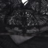 Babydoll Con Tirantes Ajustables De Encaje Negro S/M