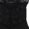 Reguleeritavate Rihmadega Ja Õie Mustriga Läbipaistev Pitsist Must Babydoll L/Xl