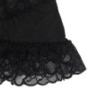 Babydoll À Bretelles Réglables Et Imprimé Floral En Dentelle Transparente Noir S/M