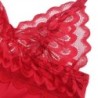 Babydoll Acetinado Com Renda Vermelha L/Xl