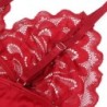 Satenasta Babydoll s Čipko Rdeče Barve L/Xl