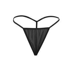 Babydoll Tecido De Tule Detalhe Renda E Flor Preto L/Xl
