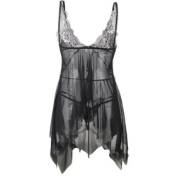 Babydoll Tyl Látka Čipka na Prsiach L/Xl
