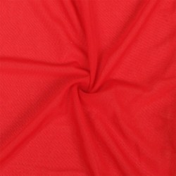 Bata Tela Transparente Detalle Encaje Rojo L/Xl