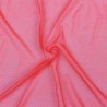Transparenter Stoffmantel mit rotem Spitzendetail L/Xl