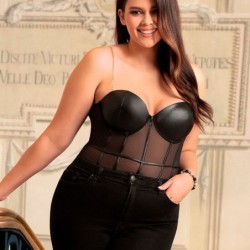 Body Stropper Kæde Sort L/Xl