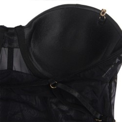 Body Alças Corrente Preto P/M